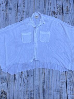 Denim & Supply Ralph Lauren White Lightweight Button-Front Shirt